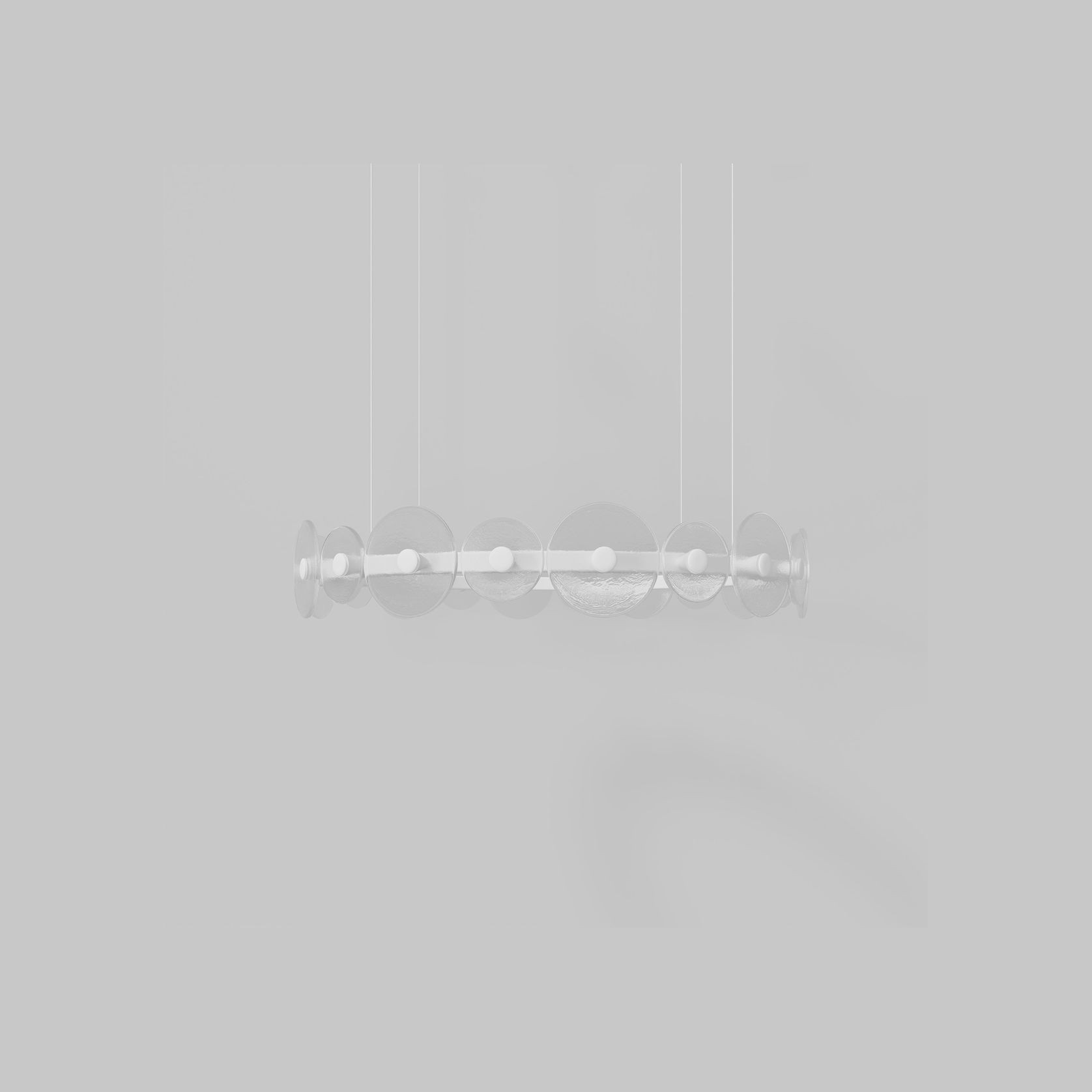 Coral Ring Pendant (20) - Clear Glass gallery detail image