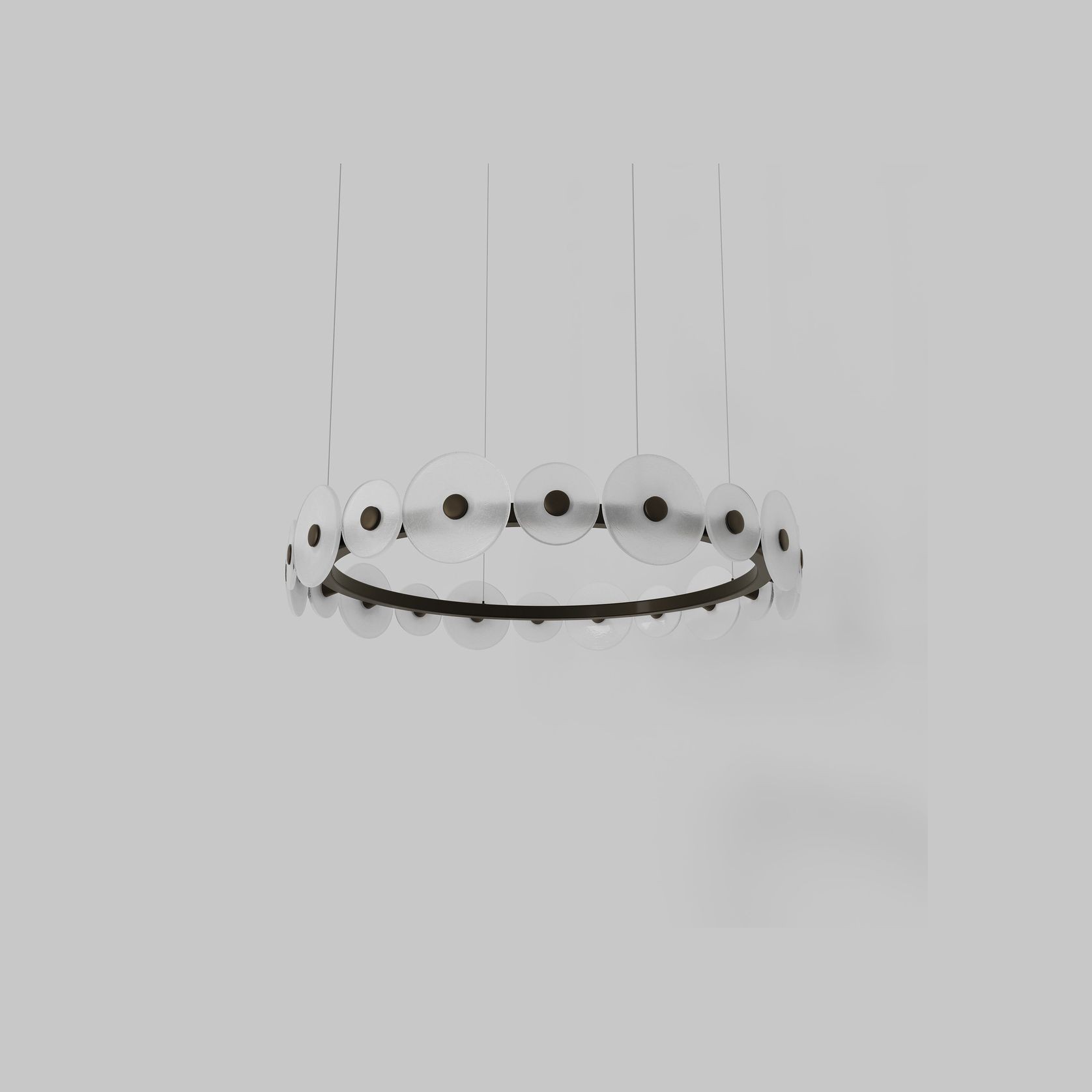 Coral Ring Pendant (20) - Frosted Glass gallery detail image