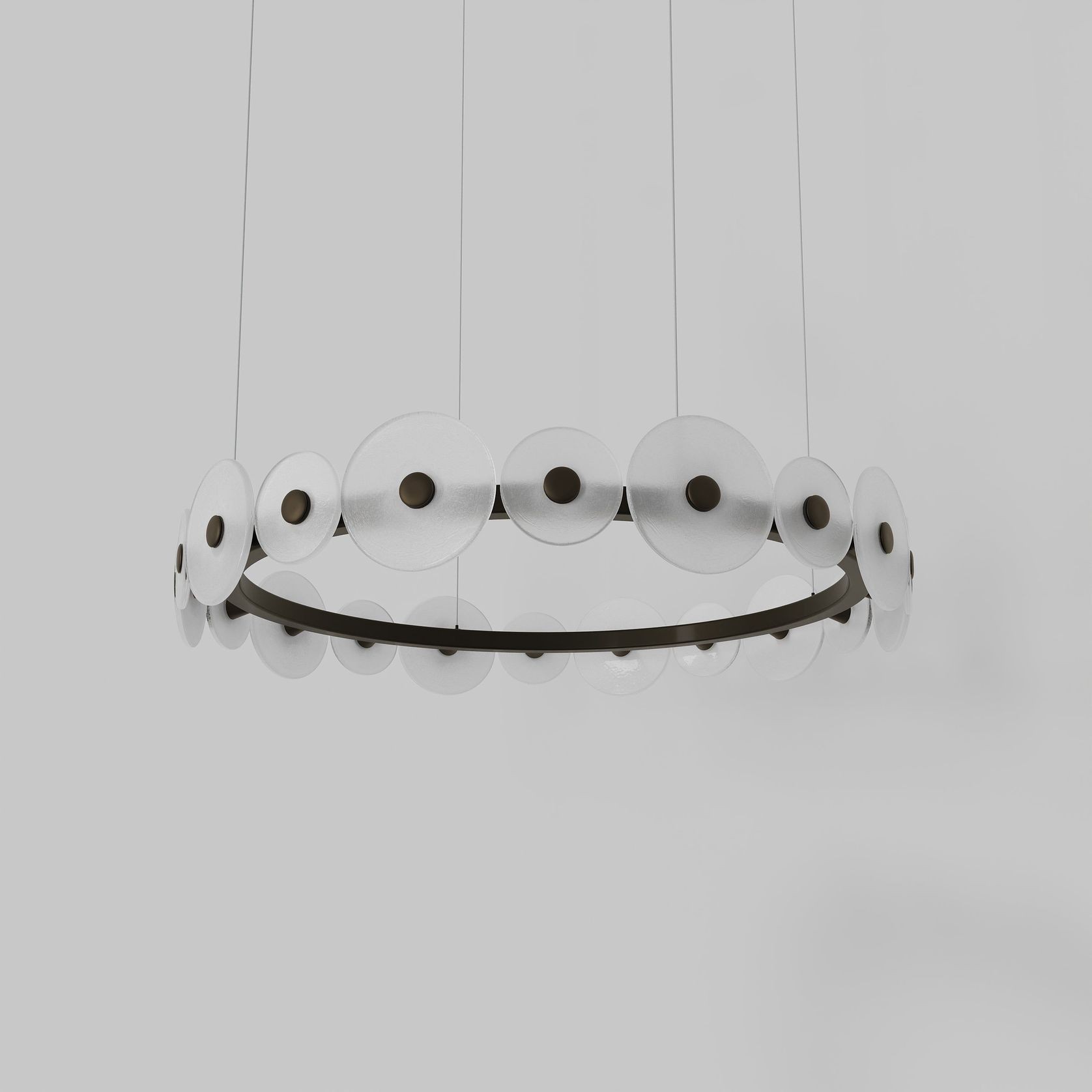 Coral Ring Pendant (20) - Frosted Glass gallery detail image