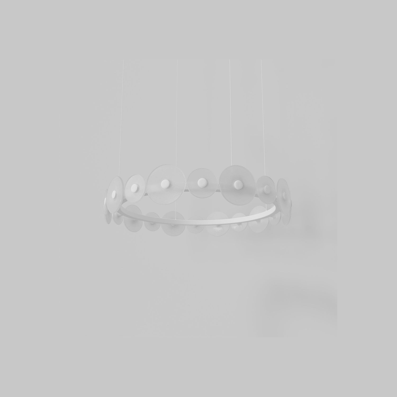 Coral Ring Pendant (20) - Frosted Glass gallery detail image