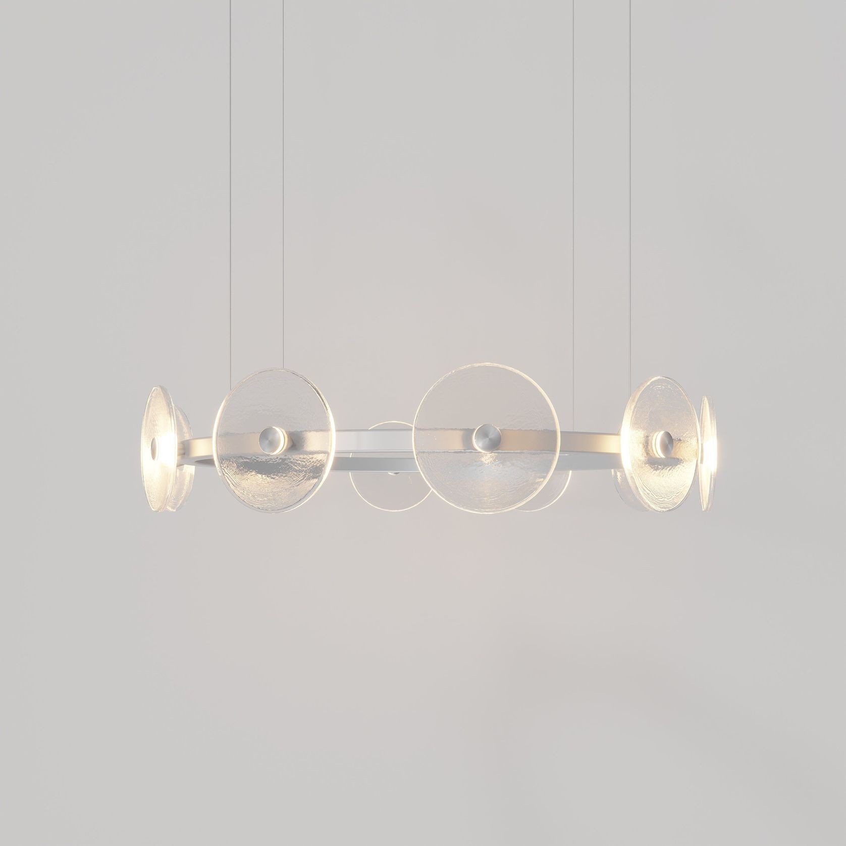 Coral Ring Pendant (10) - Clear Glass gallery detail image