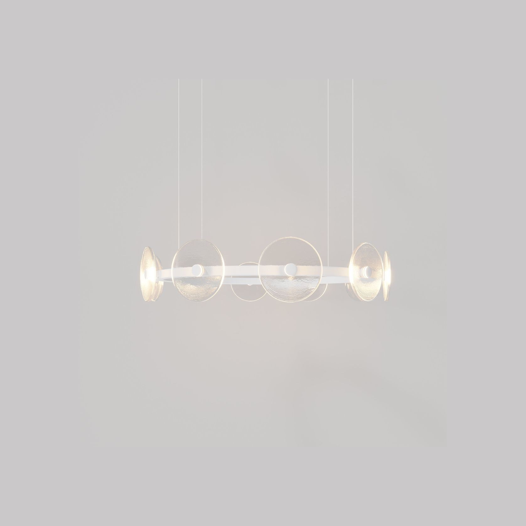 Coral Ring Pendant (10) - Clear Glass gallery detail image