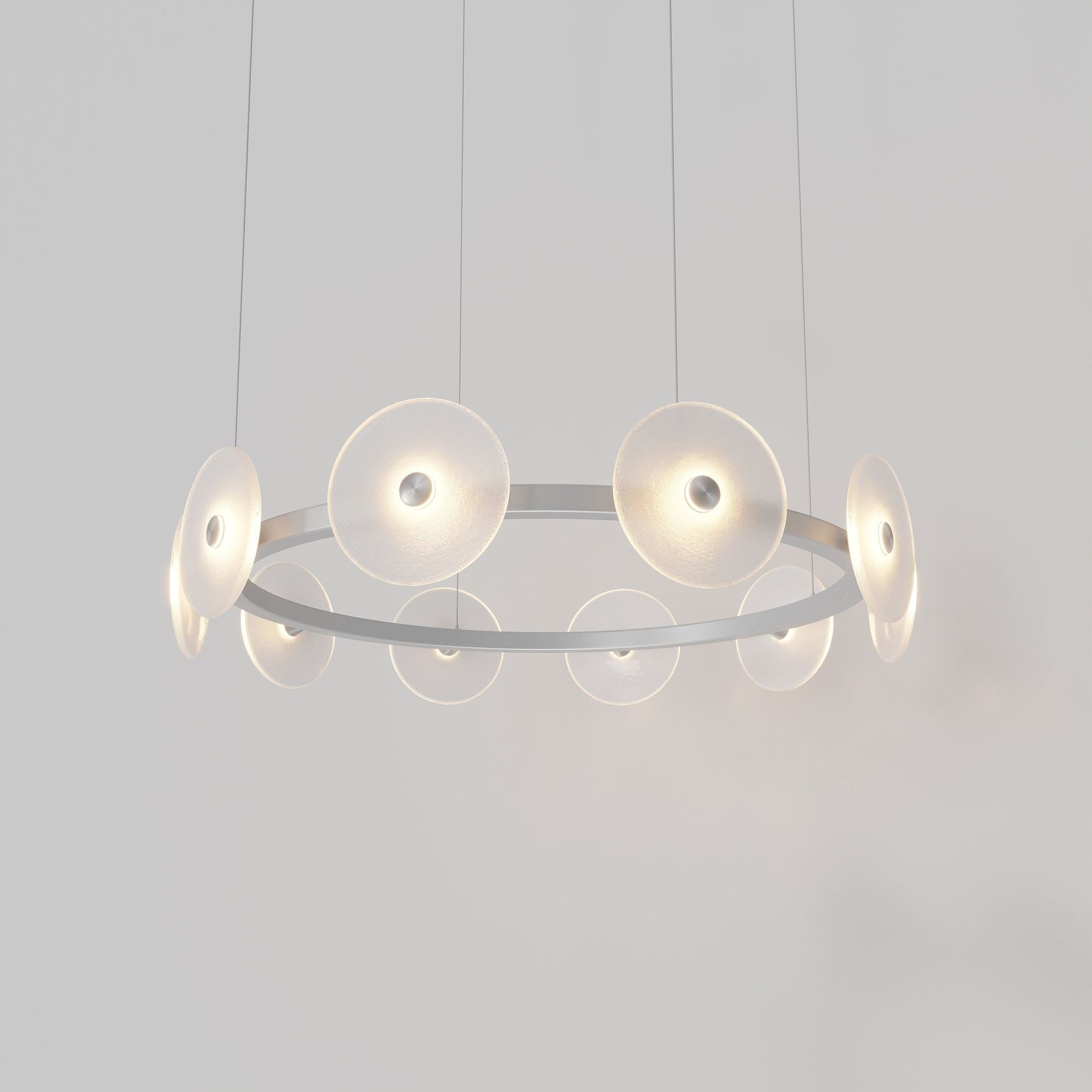 Coral Ring Pendant (10) - Frosted Glass gallery detail image