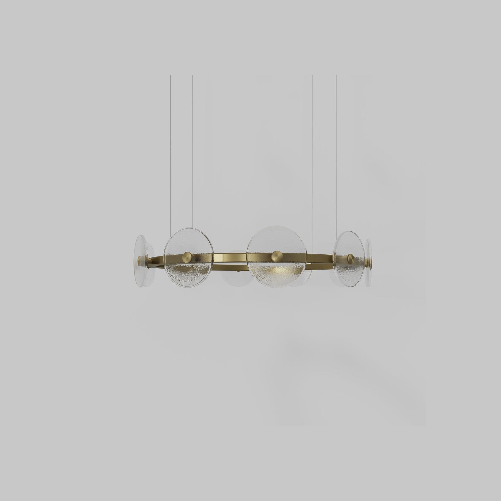 Coral Ring Pendant (10) - Clear Glass gallery detail image