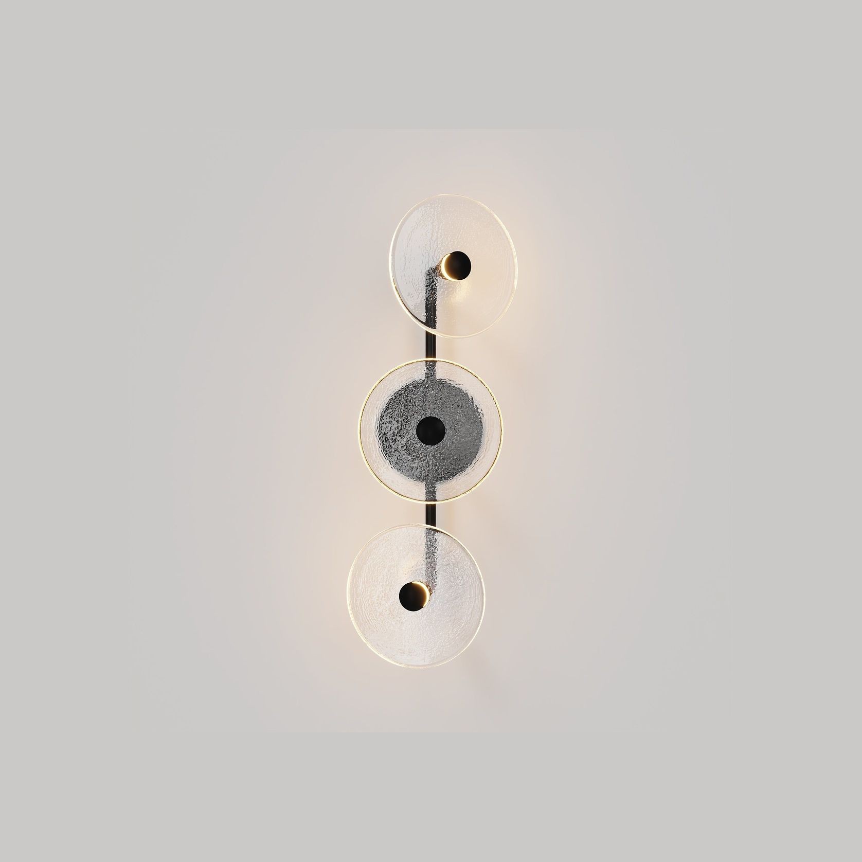 Coral Trio Rod Wall Light - (Off-Centered) gallery detail image