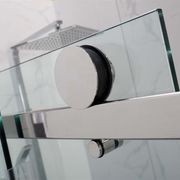 Covey Wall To Wall Frameless Sliding Door Chrome gallery detail image