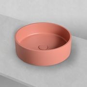 Sol' Salmon Pink Concrete Round 390mm Basin gallery detail image