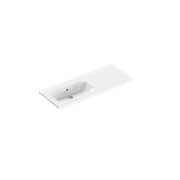 Casello 1200 Left Basin Vanity Top Gloss White gallery detail image