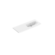 Casello 1200 Right Basin Vanity Top Gloss White gallery detail image