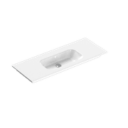 Casello 1200 Centre Basin Vanity Top Gloss White gallery detail image