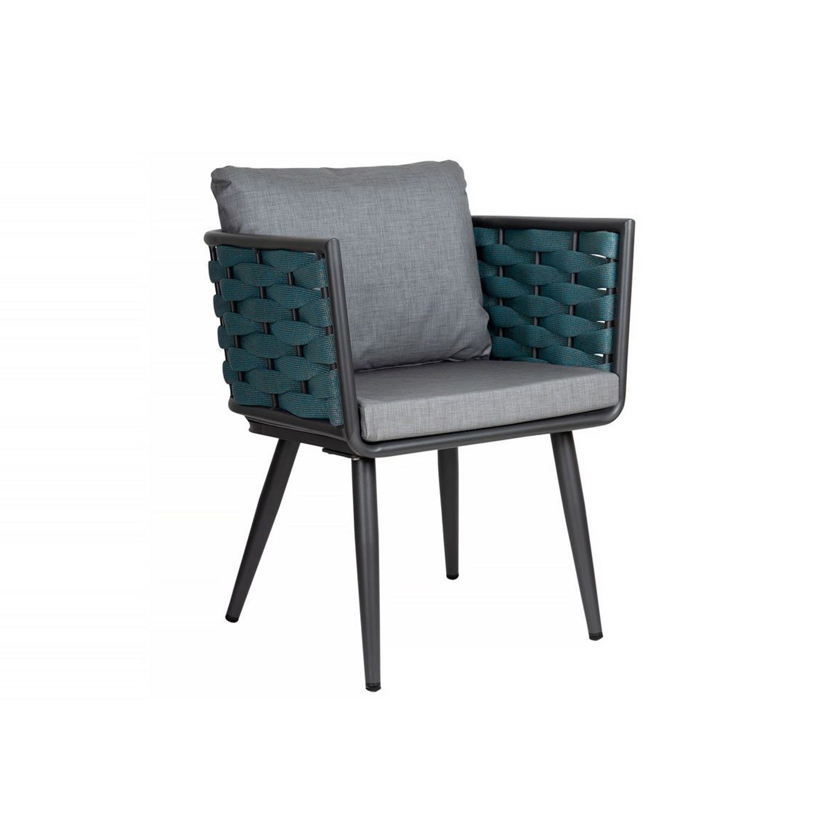 Silvereye Aluminium Rope Dining Chair gallery detail image