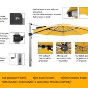 Alabaster 4m Round Cantilever Umbrella gallery detail image