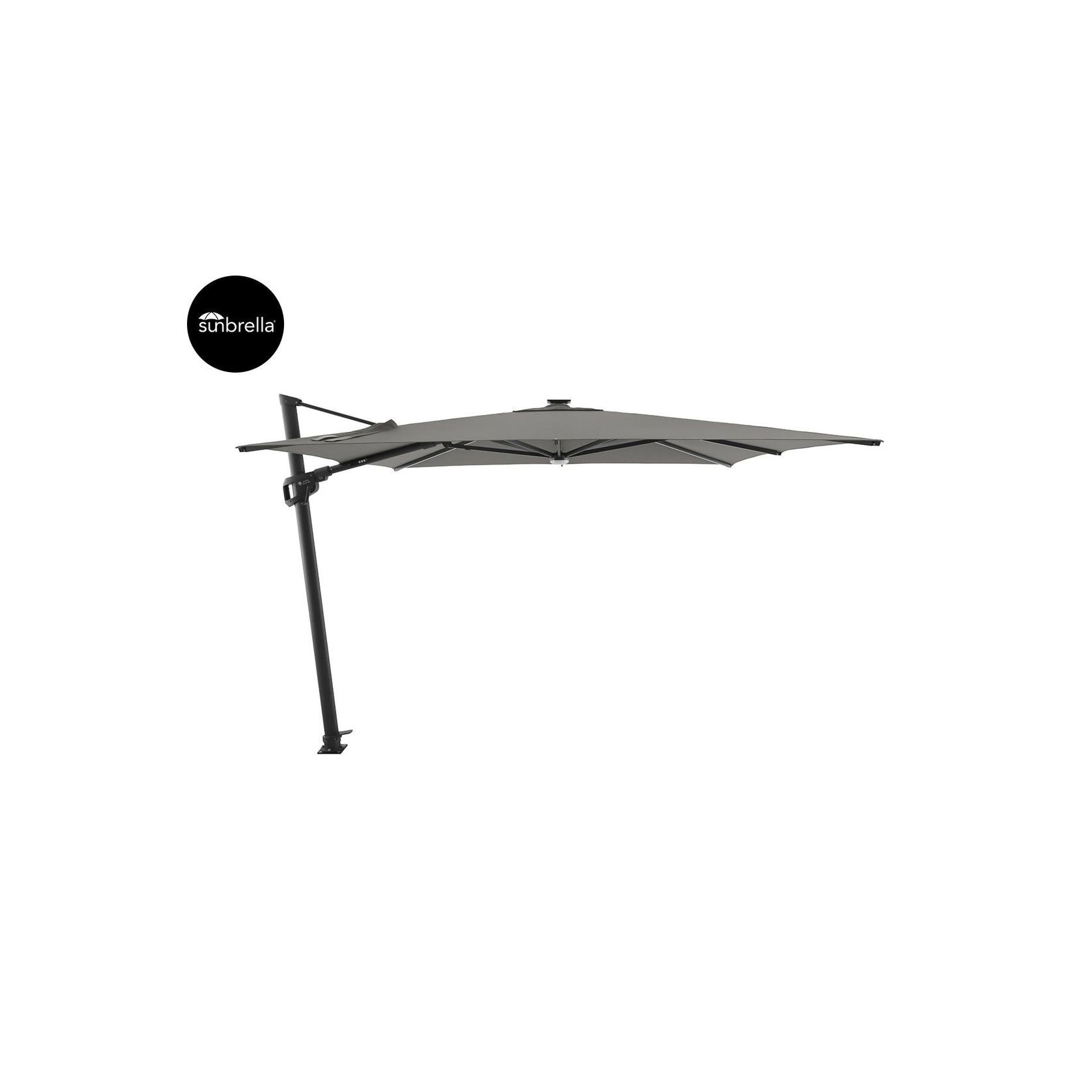 Agave 3m Square Cantilever Umbrella with Sunbrella Fabric gallery detail image