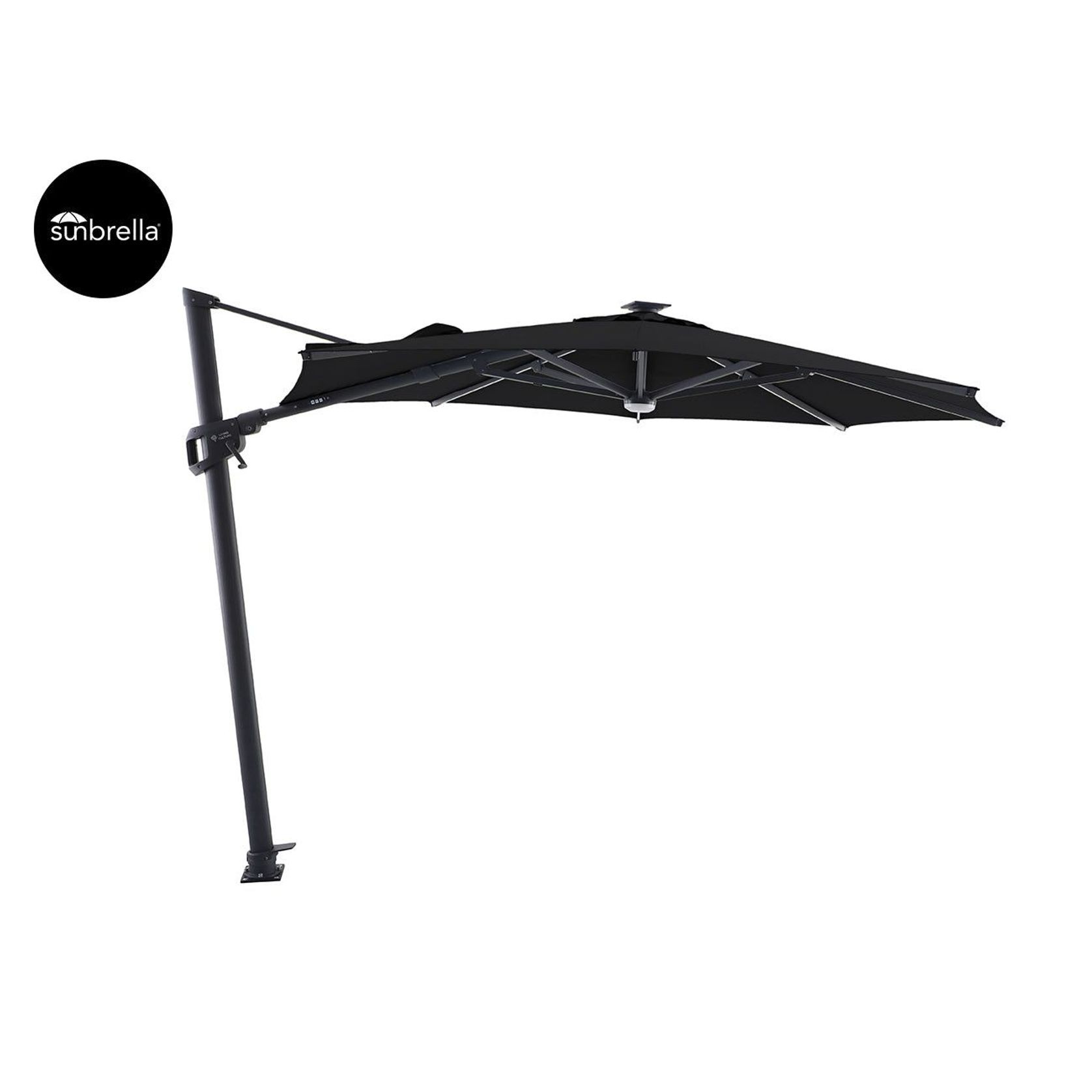 Agave 3m Round Cantilever Umbrella with Sunbrella Fabric gallery detail image