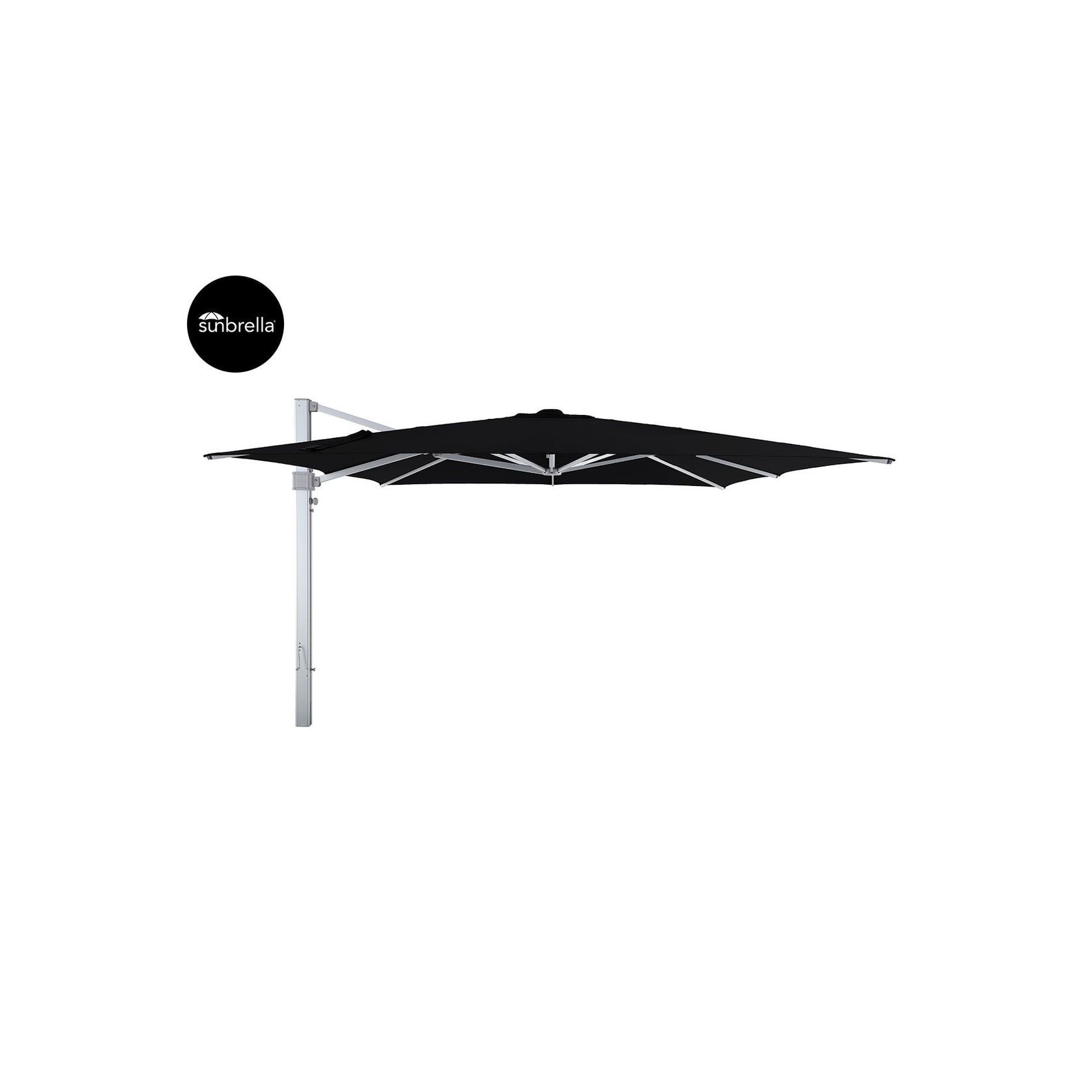 Agave 4m Square Cantilever Umbrella with Sunbrella Fabric gallery detail image