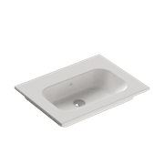Casello 750 Centre Basin Vanity Top Matt White gallery detail image