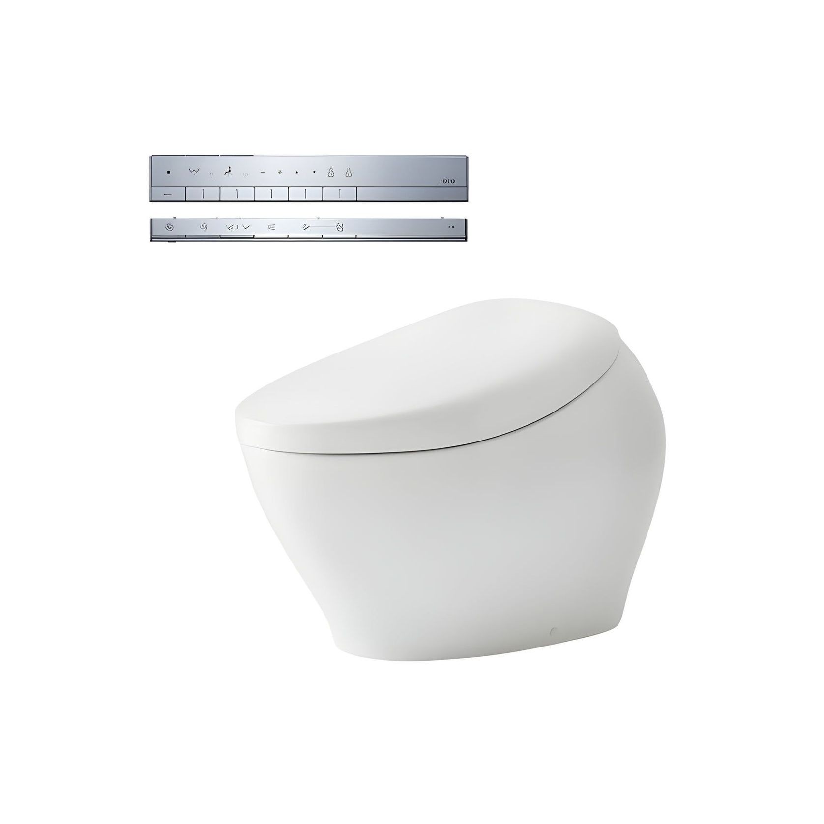 Toto Neorest Nx I Luxurious Smart Toilet Gloss White W/ Silver Remote gallery detail image