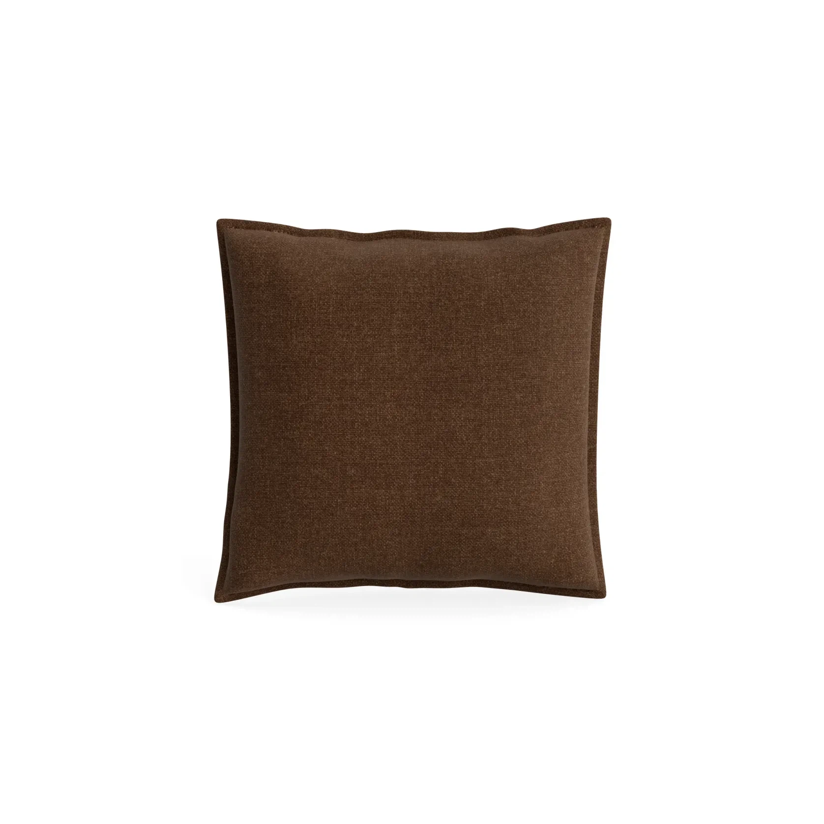 Hem Cushion 55cm x 55cm - Fossil Chocolate gallery detail image
