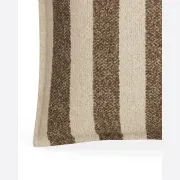 Hem Cushion 55cm x 55cm - Marnie Stripe Coconut gallery detail image