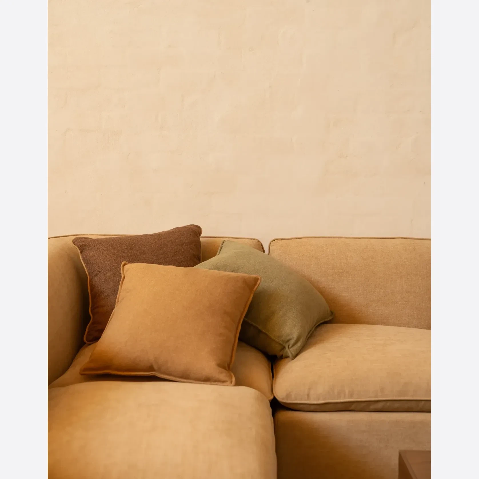 Hem Cushion 55cm x 55cm - Corduroy Forest gallery detail image