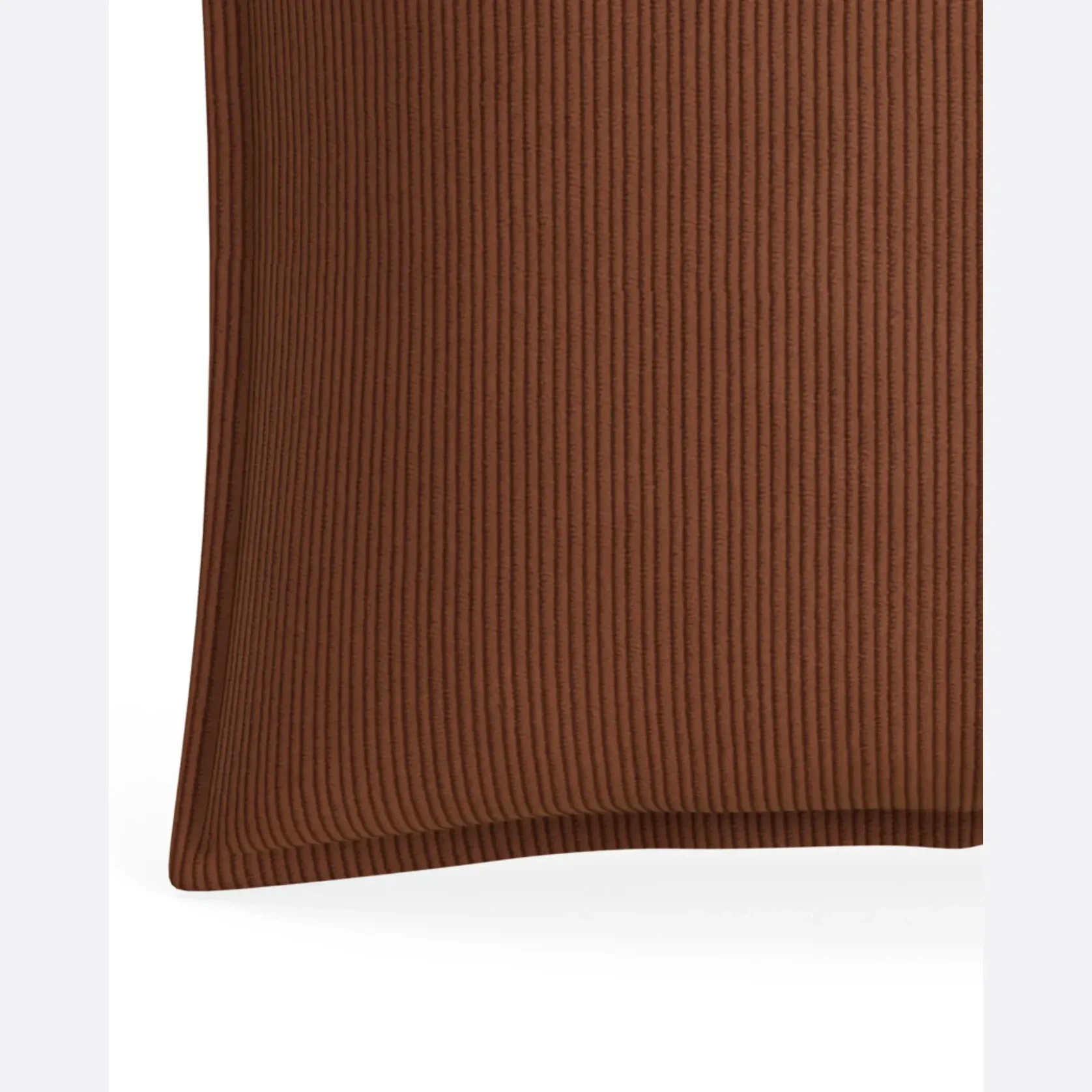 Hem Cushion 55cm x 55cm - Corduroy Cocoa gallery detail image