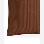 Hem Cushion 55cm x 55cm - Corduroy Cocoa gallery detail image