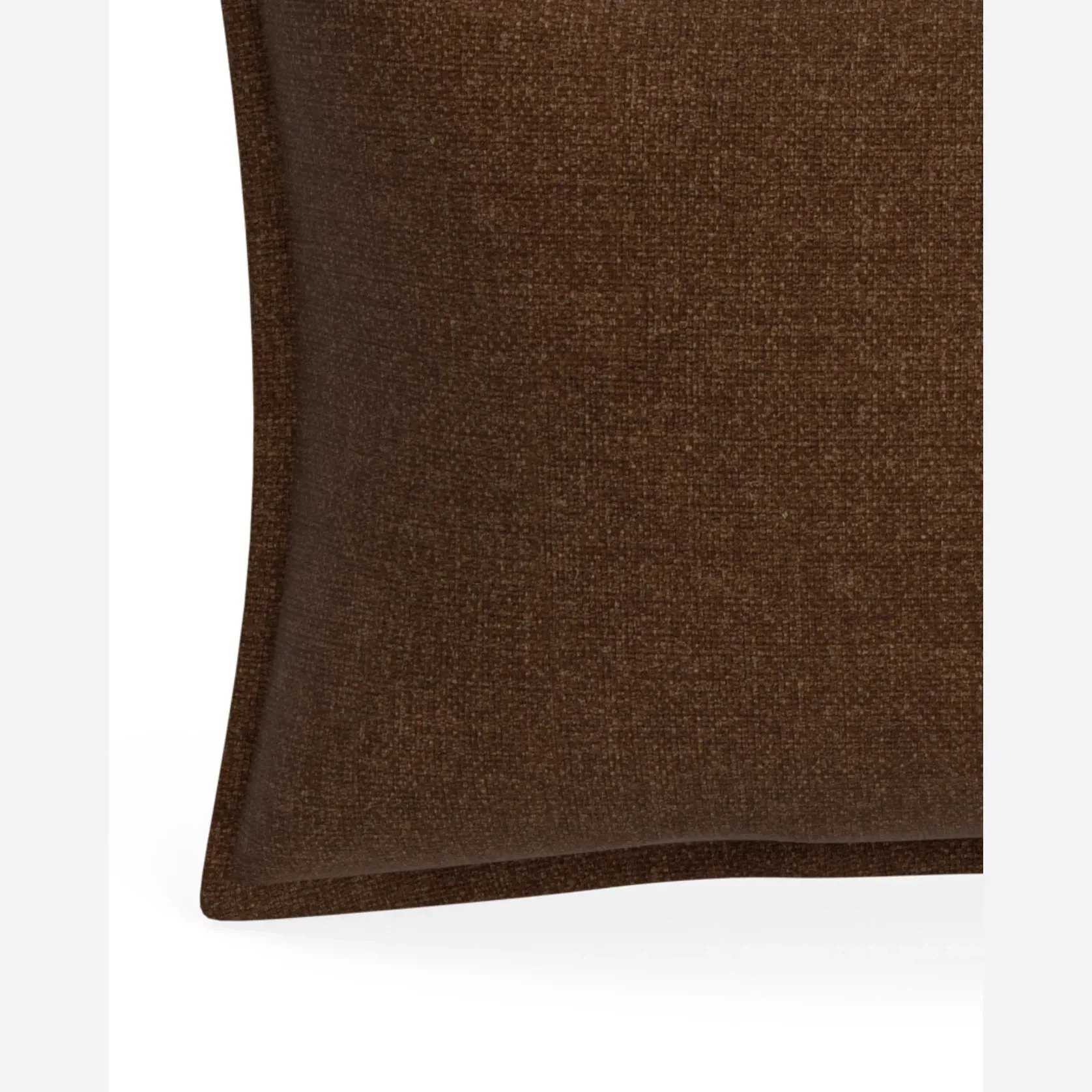 Hem Cushion 40cm x 60cm - Fossil Chocolate gallery detail image