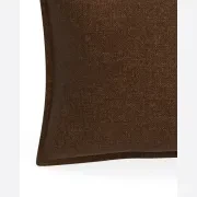 Hem Cushion 40cm x 60cm - Fossil Chocolate gallery detail image