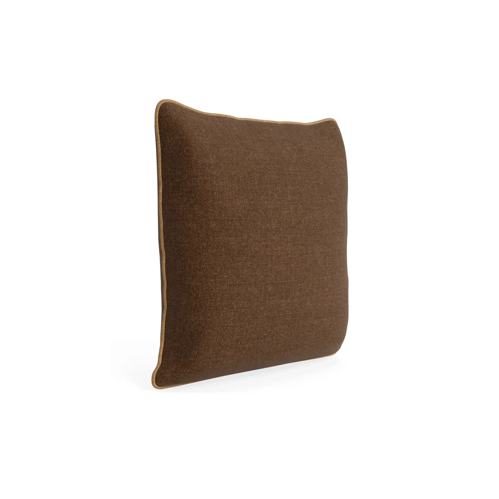 Border Cushion 55cm x 55cm - Fossil Chocolate / Fossil Fawn gallery detail image