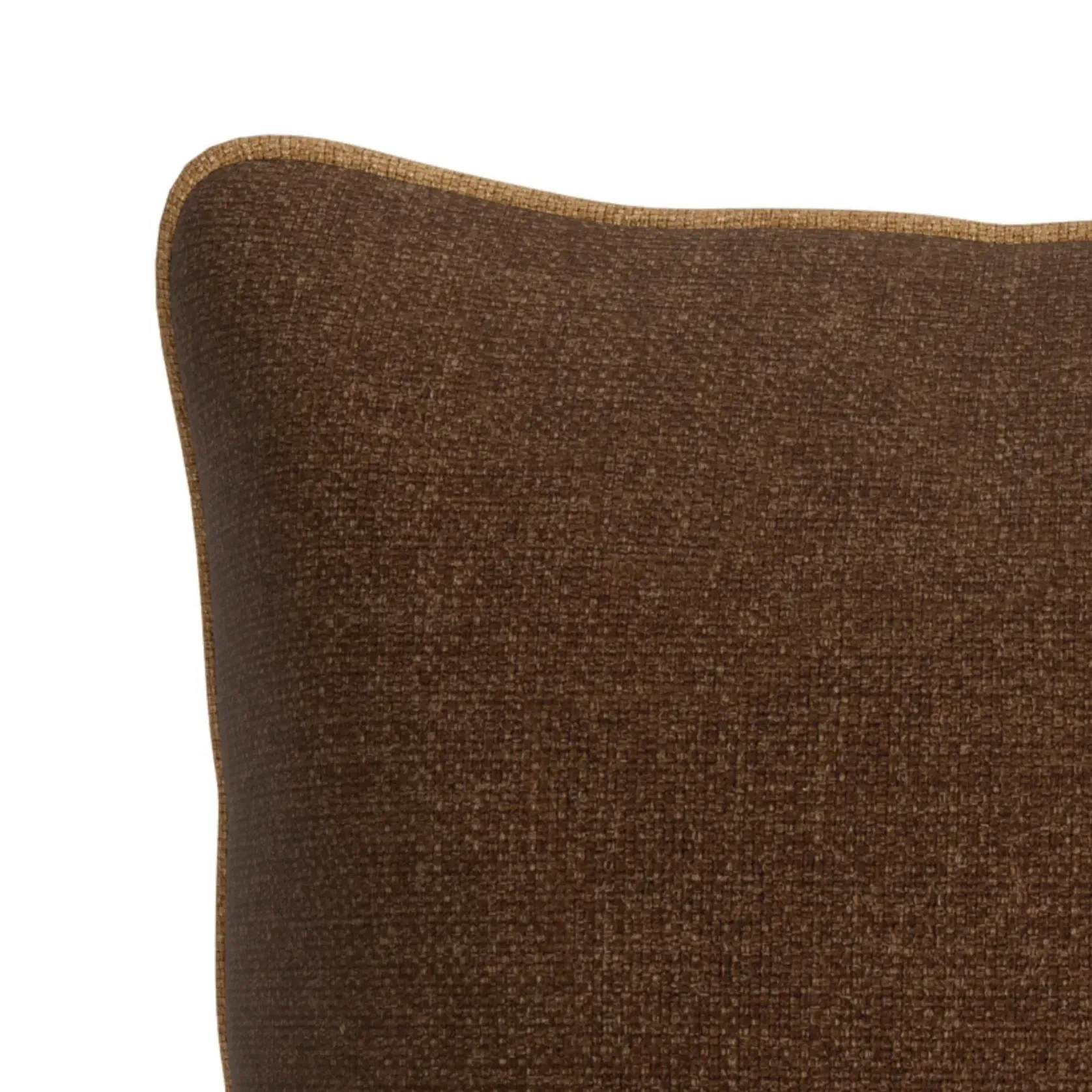 Border Cushion 55cm x 55cm - Fossil Chocolate / Fossil Fawn gallery detail image