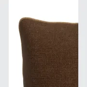 Border Cushion 55cm x 55cm - Fossil Chocolate / Fossil Fawn gallery detail image