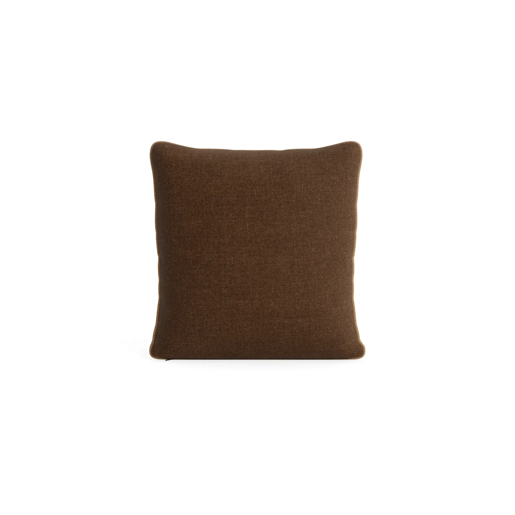Border Cushion 55cm x 55cm - Fossil Chocolate / Fossil Fawn gallery detail image