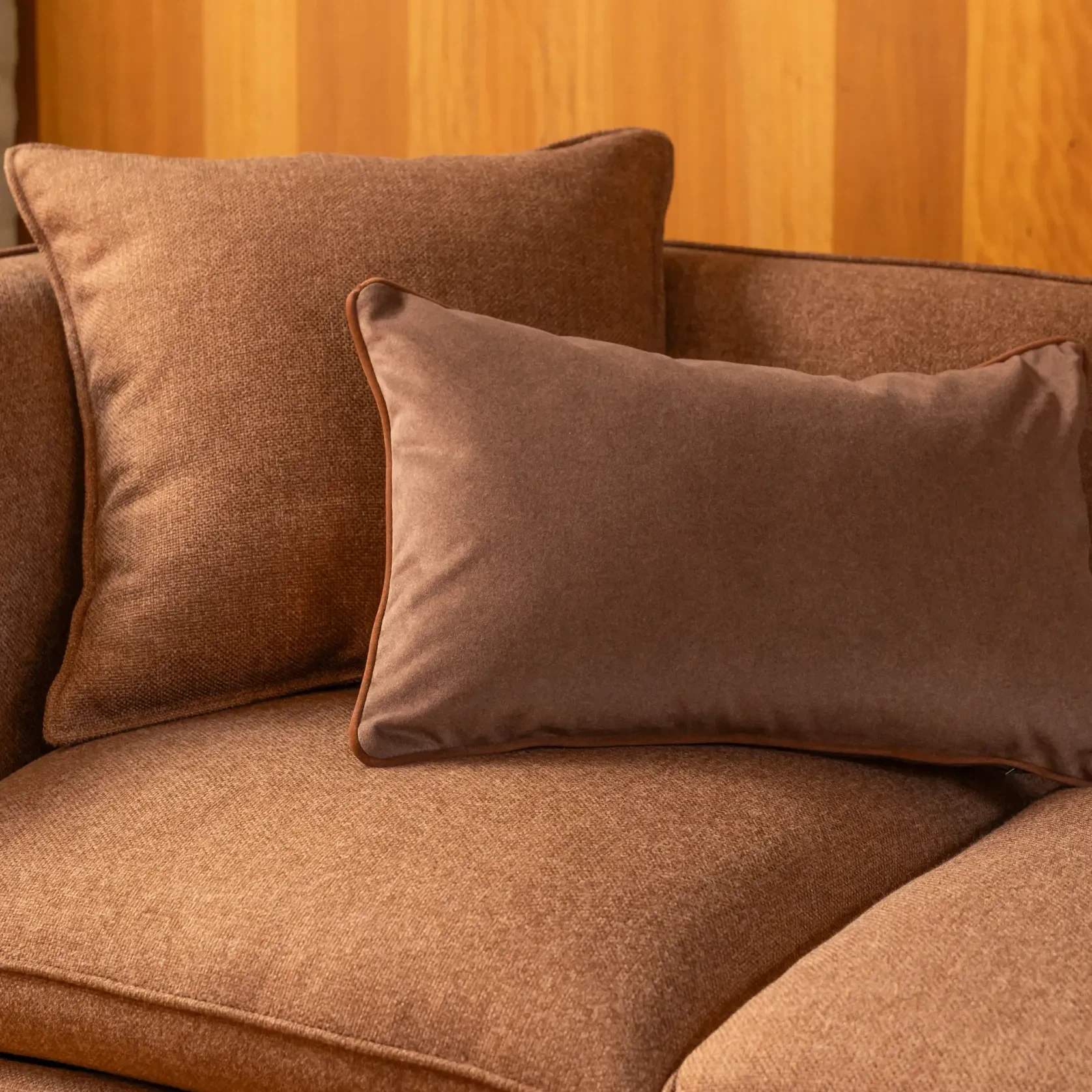 Border Cushion 40cm x 60cm - Eden Java / Eden Brick gallery detail image