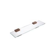 Versa Glass Rectangle Shelf 400mm gallery detail image