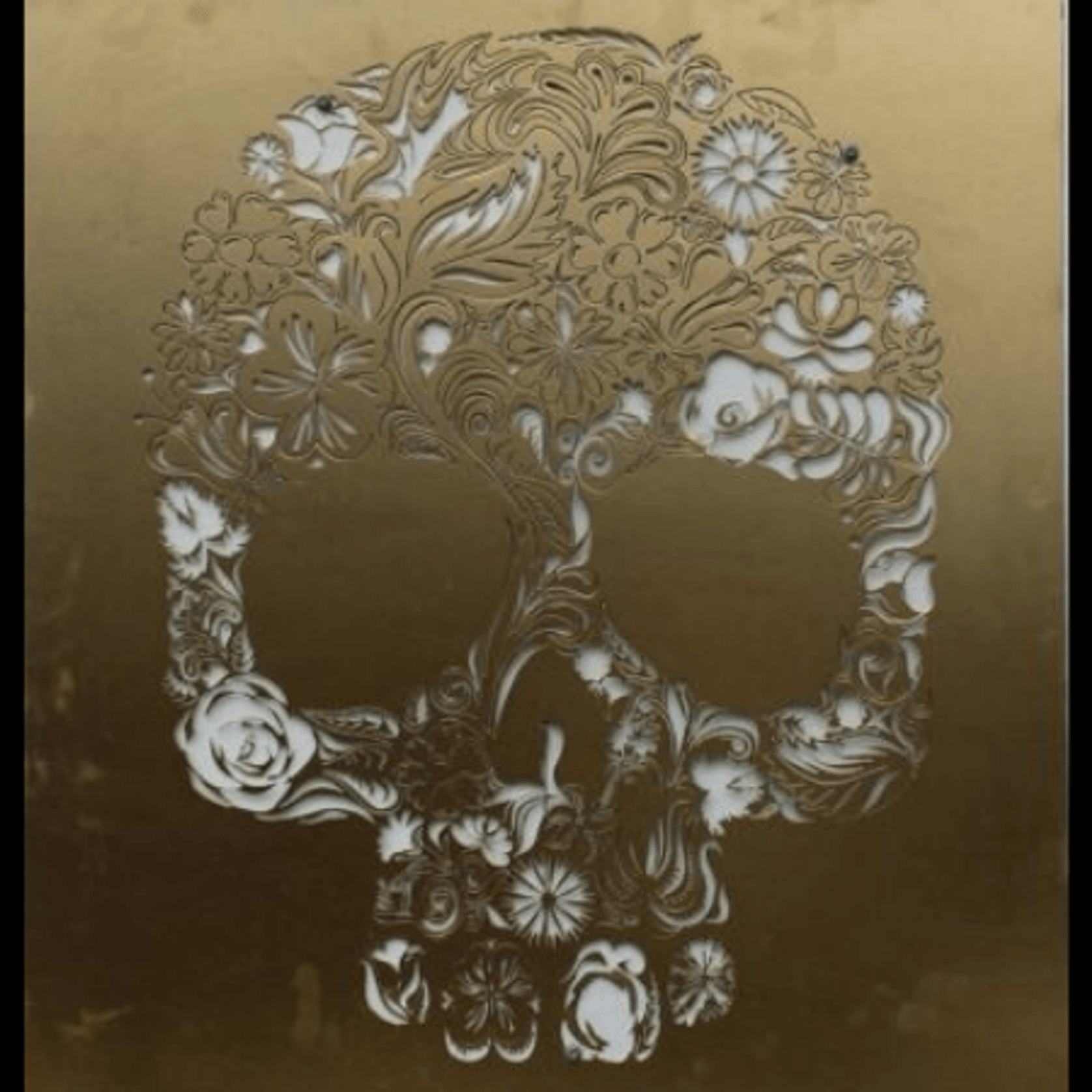 Candy Skull Metal Wall Art ArchiPro AU