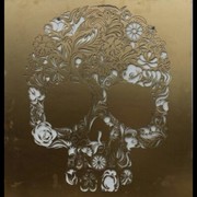 Candy Skull Metal Wall Art gallery detail image