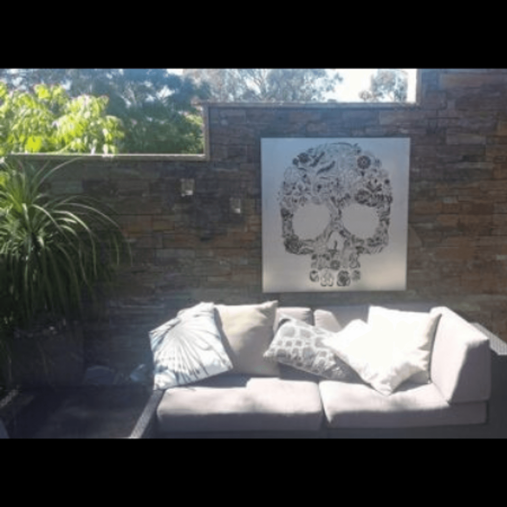 Candy Skull Metal Wall Art ArchiPro AU