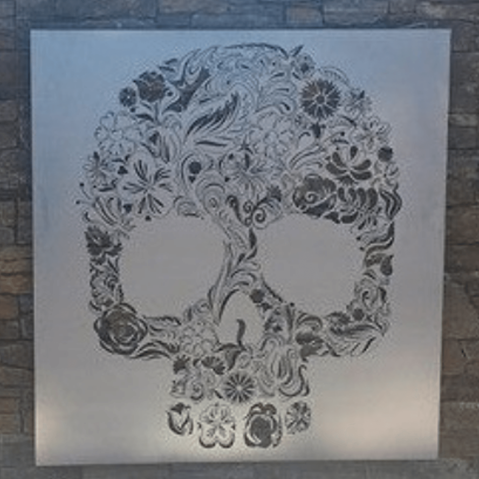 Candy Skull Metal Wall Art ArchiPro AU