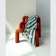 Maison Deux Candy Wrap - Green Sage | Large Reversible Wool Throw gallery detail image