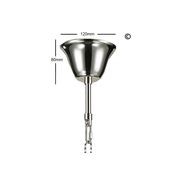 NewYork - Hampton Halo 8 Light Chandelier - Polished Nickel gallery detail image
