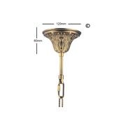 Americana 6 Light Crystal Chandelier - Brass Finish gallery detail image