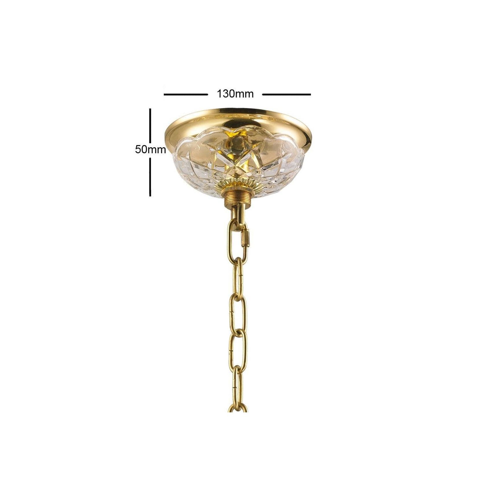 Bohemian Prague 10 Arm Crystal Chandelier - Brass Fixtures gallery detail image