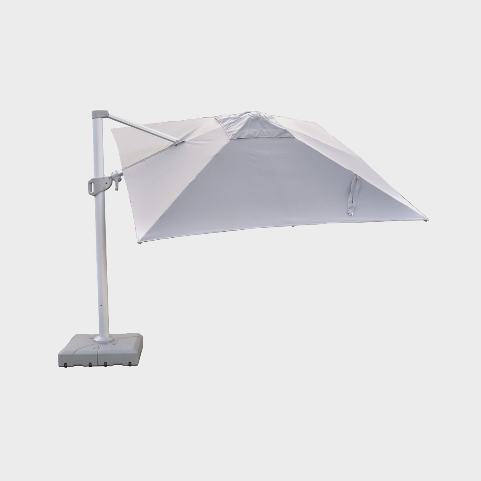 Cantilever Umbrella | Square 3M x 3M | Light Grey gallery detail image