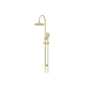 Meir Round Gooseneck Shower Set with 200mm Rose, Three Function Hand Shower Lustre Bronze gallery detail image