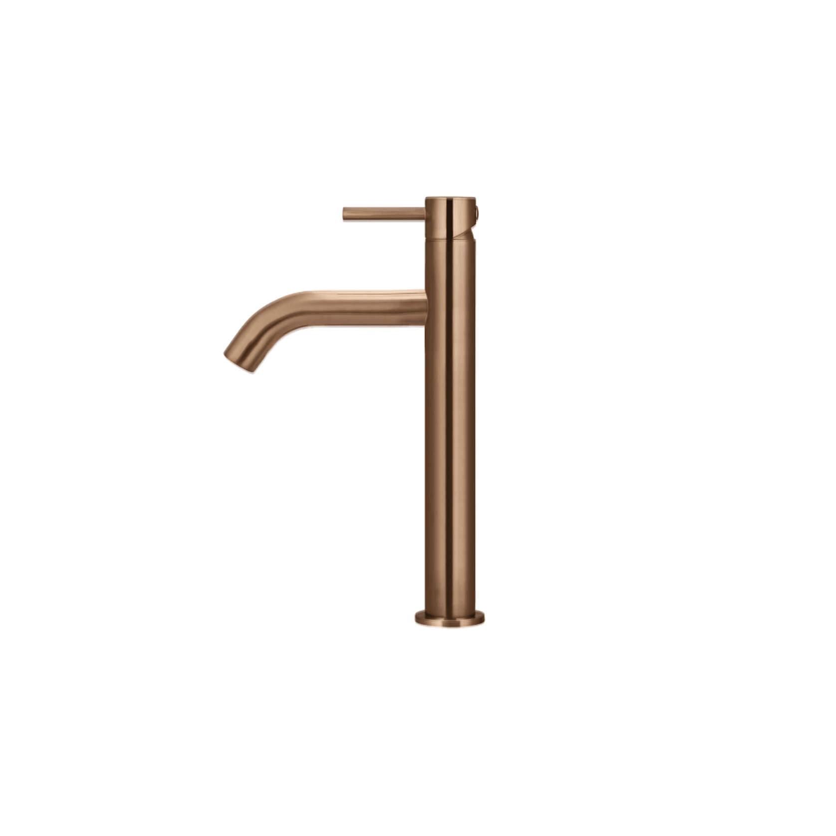 Meir Piccola Tall Basin Mixer Tap with 130mm Spout - Lustre Bronze gallery detail image