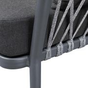 Caspian Outdoor Club Chair - Charcoal gallery detail image