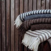 Weave Home Catlins Wool Throw Blanket - Navy | Large Size gallery detail image