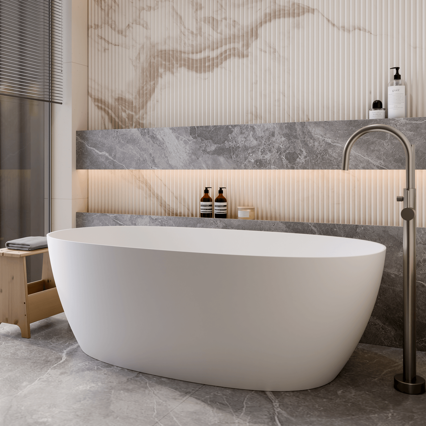 Villastone Cervo 1600 Freestanding Bath gallery detail image