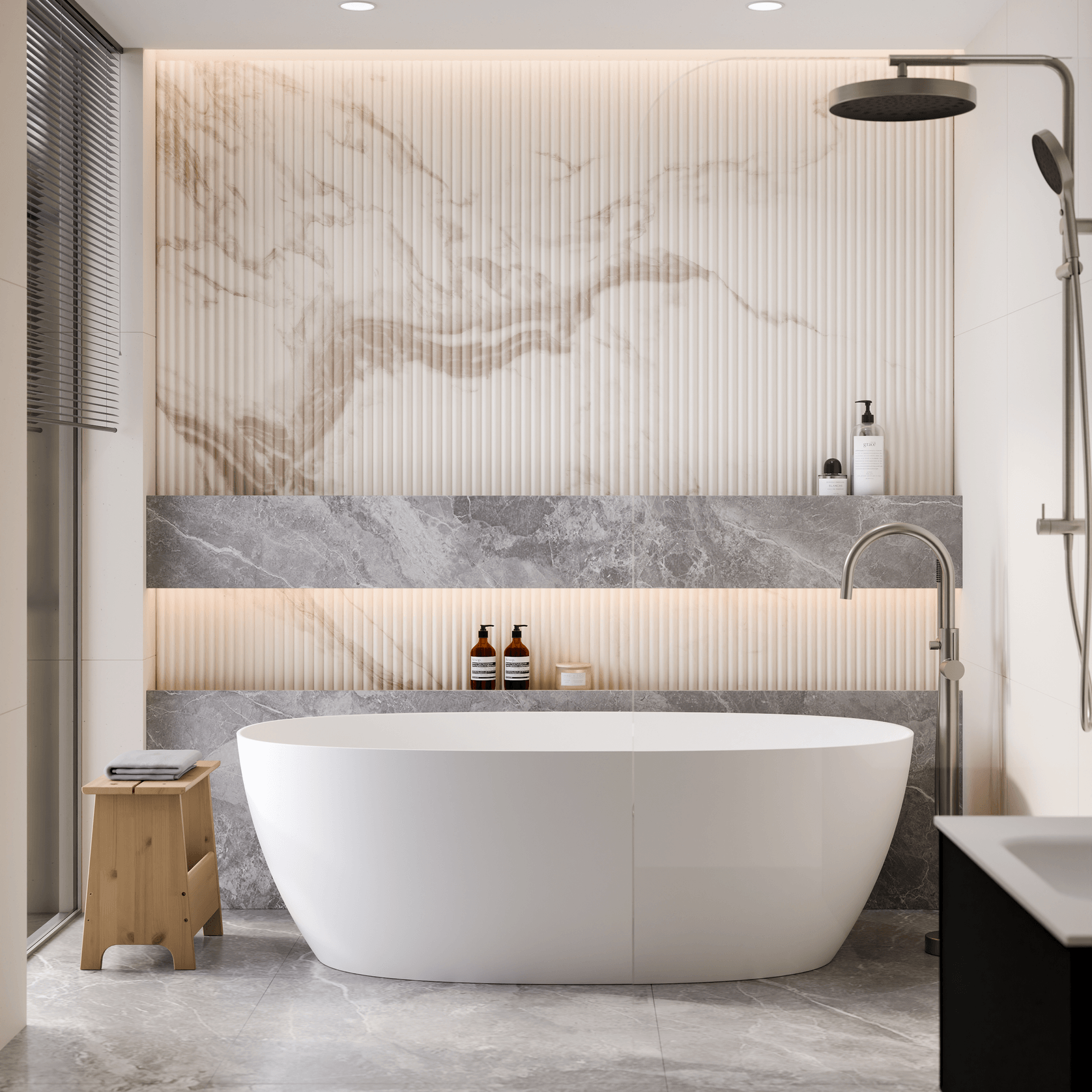 Villastone Cervo 1600 Freestanding Bath gallery detail image