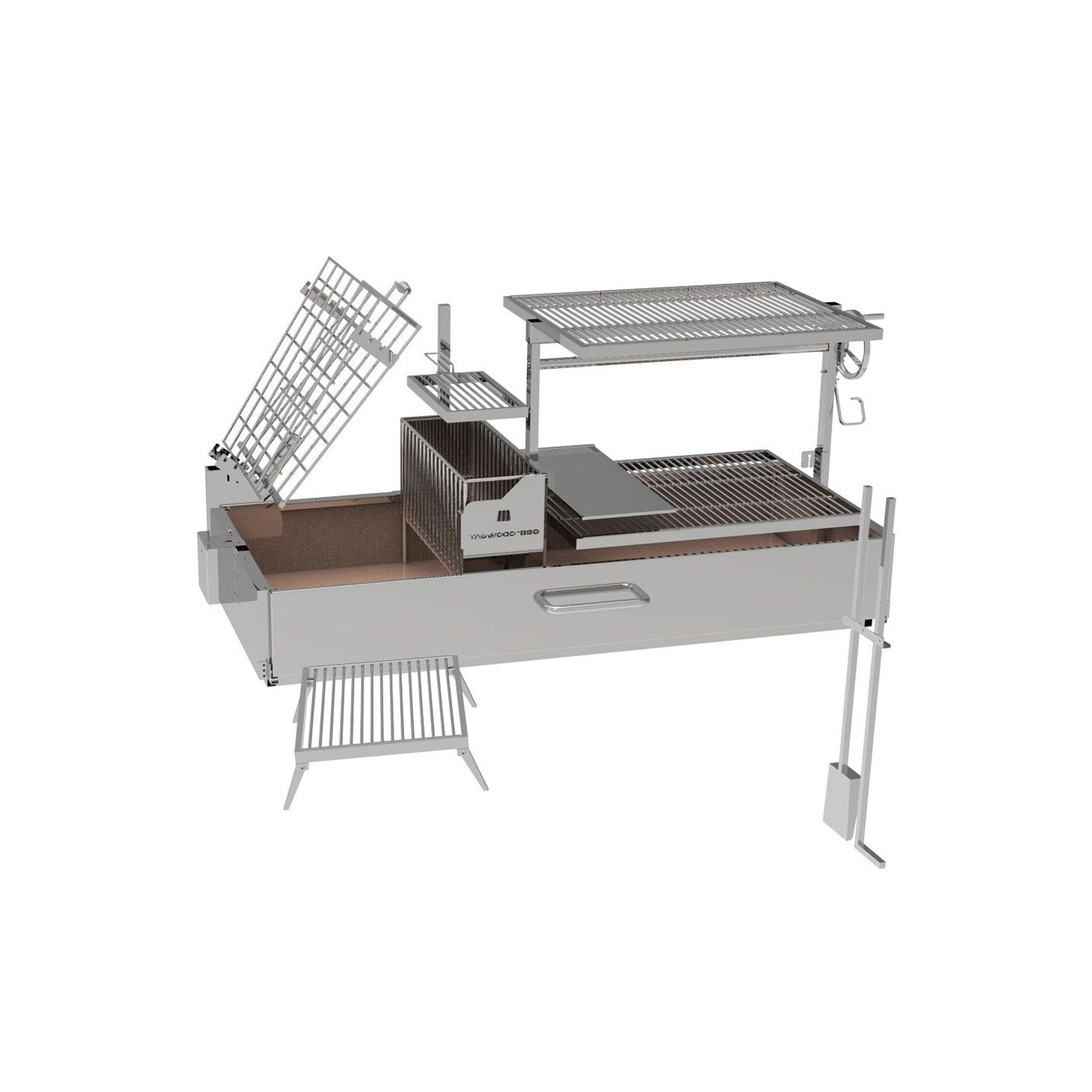 Argentine Santa Maria Charcoal & Woodfired Gaucho Grill | BBQ28SS gallery detail image